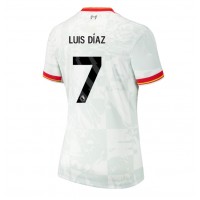 Camiseta Liverpool Luis Diaz #7 Tercera Equipación Replica 2024-25 para mujer mangas cortas